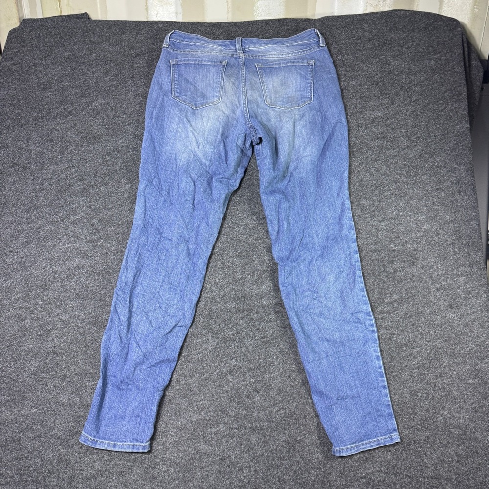 Nine West Gramercy Skinny Ankle Jeans Womens 4 Blue Denim Cotton Stretch Travel